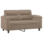 Vidaxl canap  2 places cappuccino 120 cm similicuir