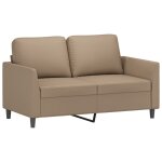 Vidaxl canap� � 2 places cappuccino 120 cm similicuir