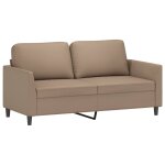 Vidaxl canapé à 2 places cappuccino 140 cm similicuir Vidaxl canapé à 2 places cappuccino 140 cm similicuir