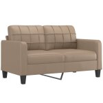 Vidaxl canap  2 places cappuccino 140 cm similicuir