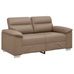 Vidaxl canap� 2 places cappuccino 160x81x84 cm similicuir