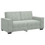 Vidaxl canap� 2 places gris clair 180 x 78 x 84 cm velours