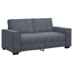 Vidaxl canap� 2 places gris fonc� 180 x 78 x 84 cm velours
