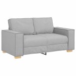 Vidaxl canap� 2 places gris nuage 160x78x84 cm tissu