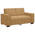Vidaxl canap� � 2 places marron 160x78x84 cm velours