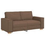 Vidaxl canap� 2 places marron 180x78x84 cm tissu