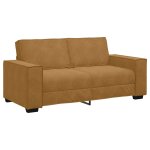 Vidaxl canap� 2 places marron 180x78x84 cm velours