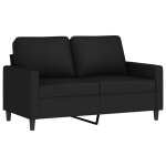 Vidaxl canap� � 2 places noir 120 cm velours
