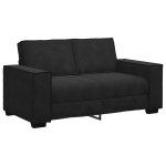 Vidaxl canap� � 2 places noir 160x78x84 cm velours