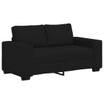 Vidaxl canap� � 2 places noir 160x77x82 cm tissu