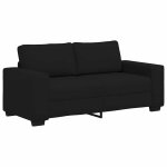 Vidaxl canap� � 2 places noir 180x77x82 cm tissu