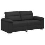 Vidaxl canap� 2 places noir 180x81x84 cm similicuir