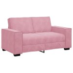 Vidaxl canap� � 2 places rose 160x78x84 cm velours