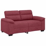 Vidaxl canap� 2 places rouge vin 160 x 81 x 84 cm en tissu