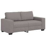 Vidaxl canap� 2 places taupe 180x77x82 cm en tissu