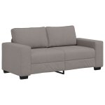 Vidaxl canap� 2 places taupe 180x77x82 cm en tissu