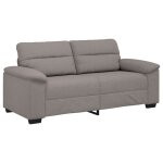 Vidaxl canap� 2 places taupe 180x81x84 cm en tissu