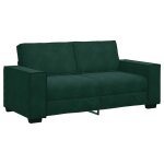 Vidaxl canap� 2 places vert fonc� 180 x 78 x 84 cm velours