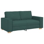 Vidaxl canap� 2 places vert fonc� 180x78x84 cm tissu