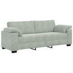 Vidaxl canap� � 3 places gris clair 220x77x82 cm velours
