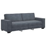 Vidaxl canap� � 3 places gris fonc� 220x78x84 cm velours
