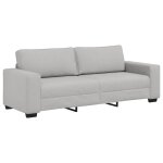 Vidaxl canap� 3 places gris nuage 220x77x82 cm tissu