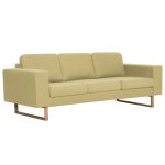 Vidaxl canap  3 places tissu vert