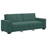 Vidaxl canap  3 places vert fonc 180 cm velours