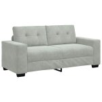 Vidaxl canap� causeuse gris clair 180x77x82 cm velours