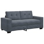 Vidaxl canap� causeuse gris fonc� 180x77x82 cm velours