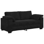 Vidaxl canap� causeuse noir 180x77x82 cm velours