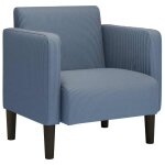 Vidaxl canapé - chaise accoudoirs bleu 54 cm tissu velours côtelé Vidaxl canapé - chaise accoudoirs bleu 54 cm tissu velours côtelé