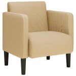 Vidaxl canapé - chaise accoudoirs gris - vert 54 cm tissu velours côtelé Vidaxl canapé - chaise accoudoirs gris - vert 54 cm tissu velours côtelé