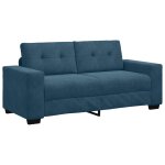 Vidaxl canap� deux places bleu 180x77x82 cm velours
