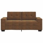 Vidaxl canap deux places avec coussin marron faux cuir