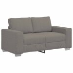 Vidaxl canap� deux places gris clair 160 x 77 x 82 cm en tissu velours c�tel�