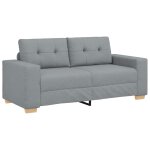 Vidaxl canap� deux places gris clair 180 x 77 x 82 cm en tissu
