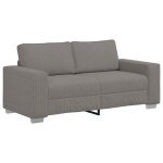 Vidaxl canap� deux places gris clair 180 x 77 x 82 cm en tissu velours c�tel�