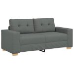 Vidaxl canap� deux places gris fonc� 180 x 77 x 82 cm en tissu