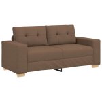 Vidaxl canap� deux places marron 180x77x82 cm en tissu