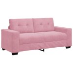 Vidaxl canap� deux places rose 180x77x82 cm velours