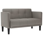 Vidaxl canap� deux places taupe 111 cm en tissu
