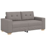 Vidaxl canap� deux places taupe 180x77x82 cm en tissu