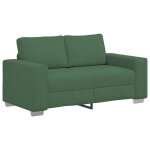 Vidaxl canap� deux places vert fonc� 160 x 77 x 82 cm en tissu velours c�tel�