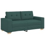 Vidaxl canap� deux places vert fonc� 180x77x82 cm en tissu