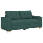 Vidaxl canap� deux places vert fonc� 180x77x82 cm en tissu