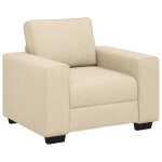 Vidaxl canap� / fauteuil cr�me 100x77x82 cm tissu