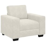 Vidaxl canap� / fauteuil cr�me 100x77x82 cm velours