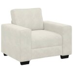 Vidaxl canap� / fauteuil cr�me 100x77x82 cm velours