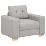Vidaxl canap� / fauteuil gris nuage 100x78x80 cm tissu